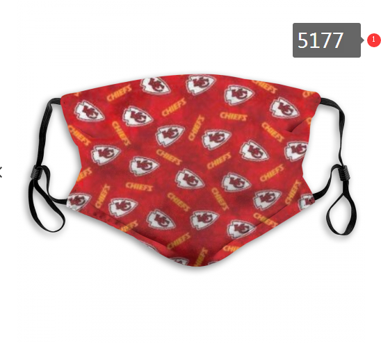 2020 NFL Kansas City Chiefs #2 Dust mask with filter->soccer dust mask->Sports Accessory